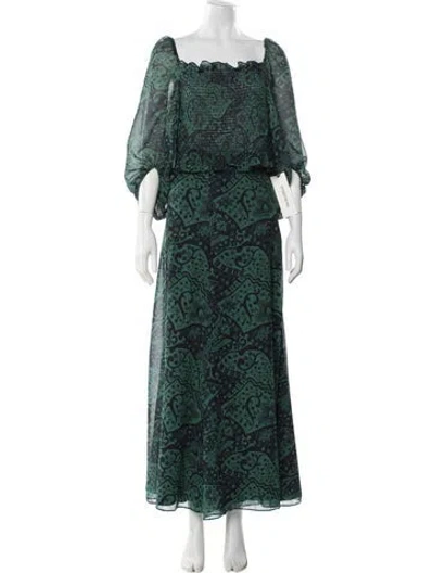 Pre-owned Sachin & Babi Paisley Print Pant Set W/ Tags In Green