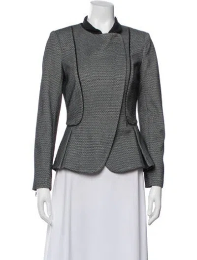 Pre-owned Sachin & Babi Patterned Blazer In Black