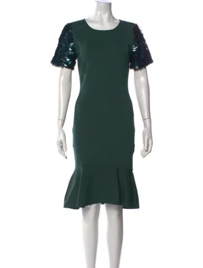 Pre-owned Sachin & Babi Patterned Knee-length Dress W/ Tags In Green