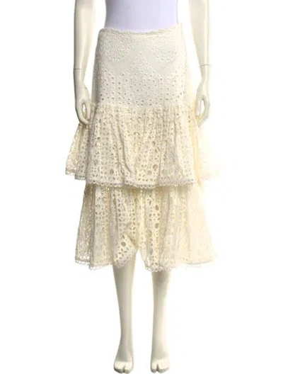 Pre-owned Sachin & Babi Patterned Knee-length Skirt In Neutral