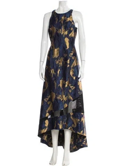 Pre-owned Sachin & Babi Patterned Long Dress In Multi