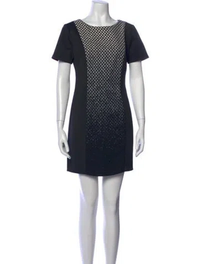 Pre-owned Sachin & Babi Patterned Mini Dress In Blue