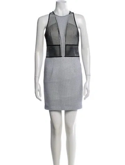 Pre-owned Sachin & Babi Patterned Mini Dress In Neutral