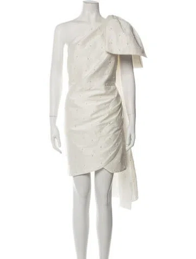 Pre-owned Sachin & Babi Patterned Mini Dress In Neutrals