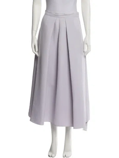 Pre-owned Sachin & Babi Pleated Accents Midi Length Skirt In Purple