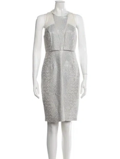 Pre-owned Sachin & Babi Printed Knee-length Dress In Blue/neutrals