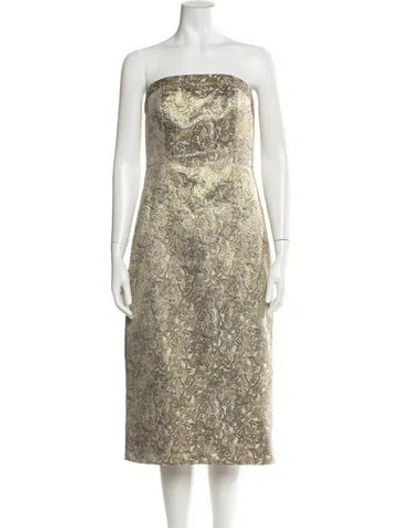 Pre-owned Sachin & Babi Printed Knee-length Dress In Neutral