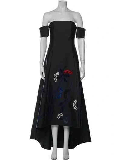 Pre-owned Sachin & Babi Printed Long Dress In Gray