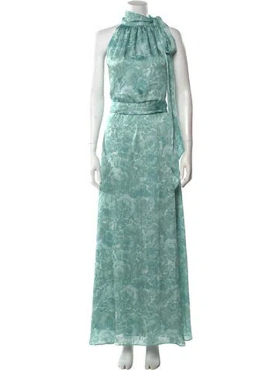 Pre-owned Sachin & Babi Printed Long Dress In Multi