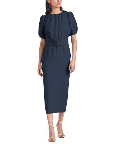 Sachin & Babi Rebecca Midi Dress In Blue