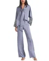 Sachin & Babi Reid Sequin-cuff Tie-neck Satin Crepe Top