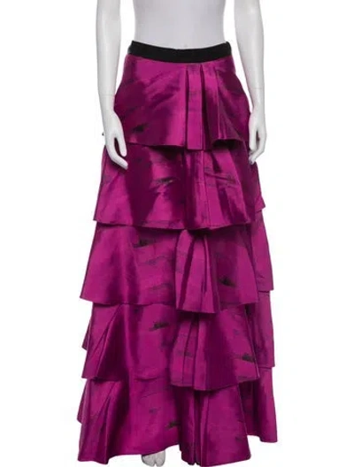 Pre-owned Sachin & Babi Ruffle Embellishment Long Skirt W/ Tags In Multi