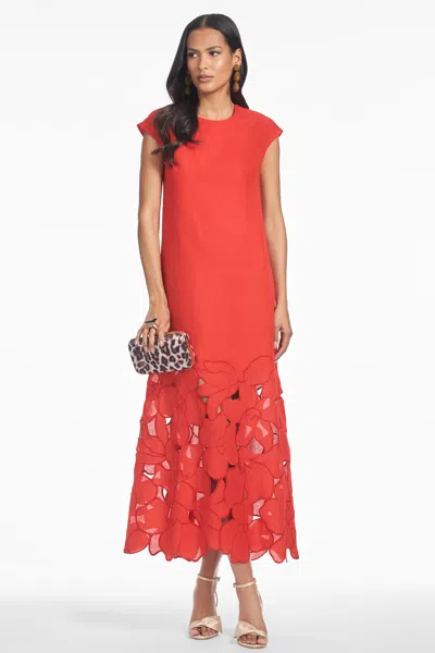 Sachin & Babi Sabette Red Sheath Dress In Cherry