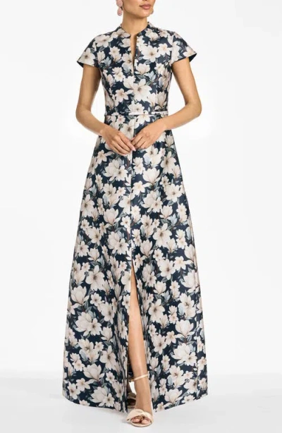 Sachin & Babi Sachin Babi Charlotte Floral Gown In Multi