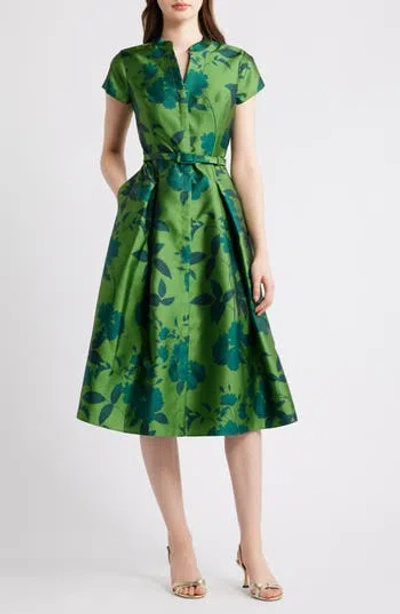 Sachin & Babi Sachin Babi Martine Floral Mikado Cocktail Midi Dress