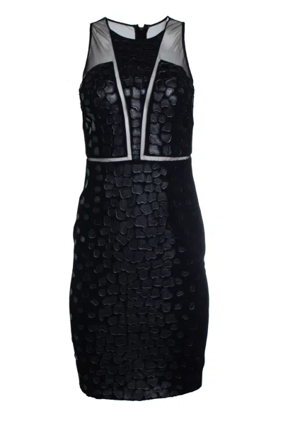 Sachin & Babi Sachin + Babi, Patched Black Mini Dress