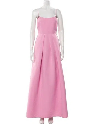 Pre-owned Sachin & Babi Satin Long Dress In Pink