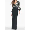 Sachin & Babi Schylor Gown In Black