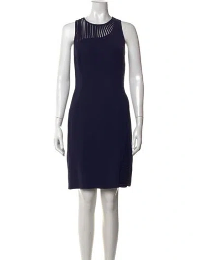 Pre-owned Sachin & Babi Scoop Neck Knee-length Dress In Black