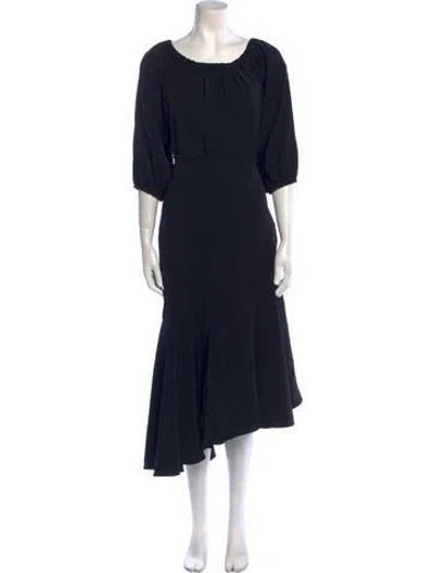 Pre-owned Sachin & Babi Scoop Neck Long Dress W/ Tags In Black