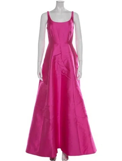 Pre-owned Sachin & Babi Scoop Neck Long Dress W/ Tags In Metallic/pink