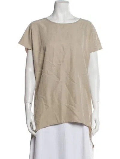 Pre-owned Sachin & Babi Scoop Neck Short Sleeve T-shirt In Neutral