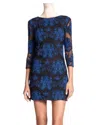 Sachin & Babi Sentieri Embroidered Dress In Black Blue In Blue