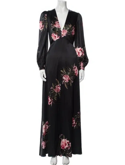 Pre-owned Sachin & Babi Silk Long Dress In Blue