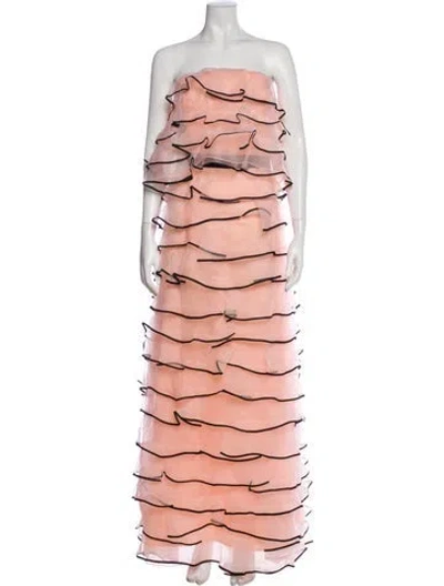 Pre-owned Sachin & Babi Silk Long Dress In Pink