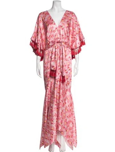 Pre-owned Sachin & Babi Silk Long Dress In Pink