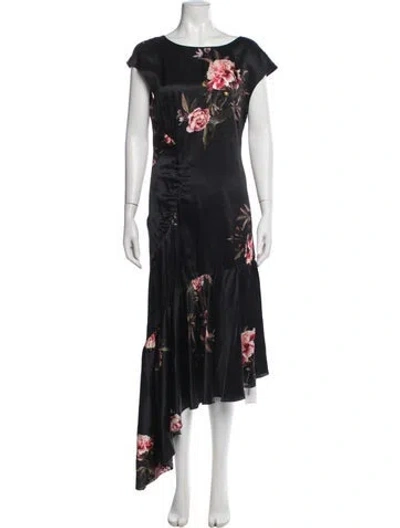 Pre-owned Sachin & Babi Silk Midi Length Dress In Black
