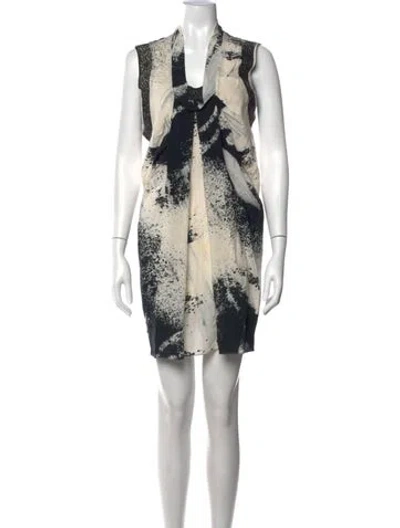 Pre-owned Sachin & Babi Silk Mini Dress In Neutrals