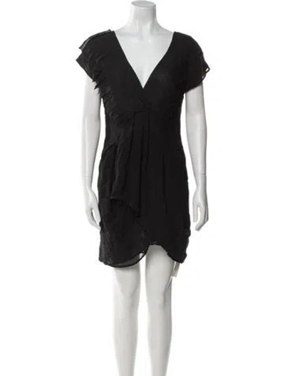 Pre-owned Sachin & Babi Silk Mini Dress W/ Tags In Black