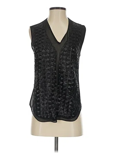 Pre-owned Sachin & Babi Sleeveless Blouse In Black