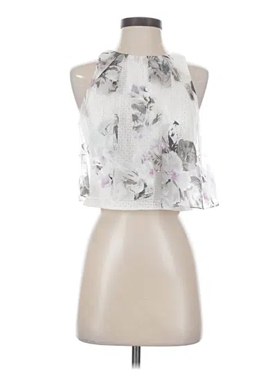 Pre-owned Sachin & Babi Sleeveless Blouse In Silver