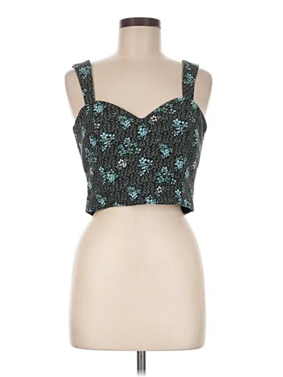 Pre-owned Sachin & Babi Sleeveless Top Teal Sweetheart Neckline Tops
