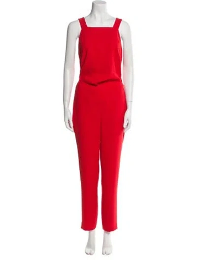 Pre-owned Sachin & Babi Square Neckline Jumpsuit In Red