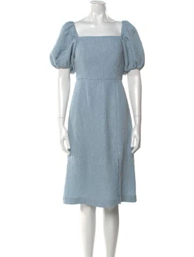 Pre-owned Sachin & Babi Square Neckline Knee-length Dress In Blue