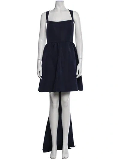Pre-owned Sachin & Babi Square Neckline Long Dress In Blue