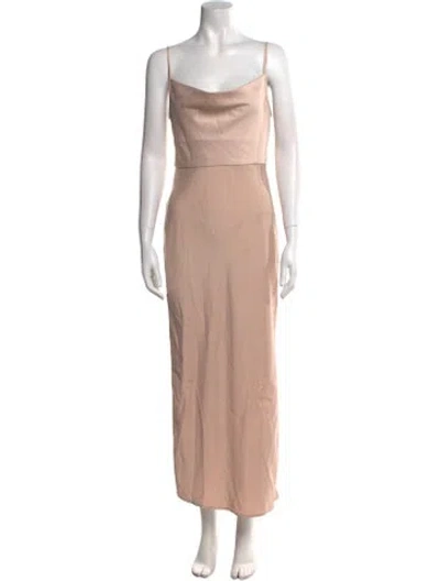 Pre-owned Sachin & Babi Square Neckline Long Dress In Pink