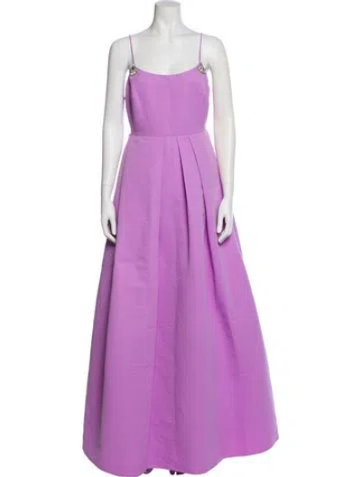 Pre-owned Sachin & Babi Square Neckline Long Dress In Purple