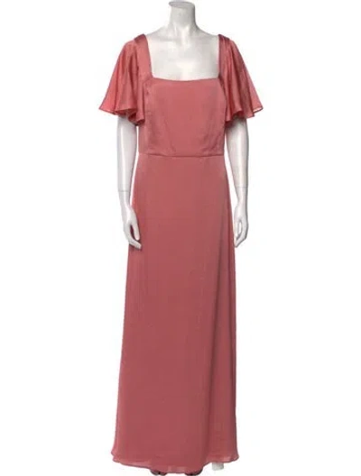 Pre-owned Sachin & Babi Square Neckline Long Dress W/ Tags In Pink
