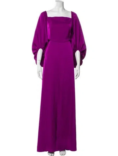 Pre-owned Sachin & Babi Square Neckline Long Dress W/ Tags In Purple