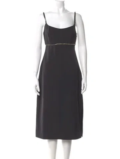 Pre-owned Sachin & Babi Square Neckline Midi Length Dress In Gray