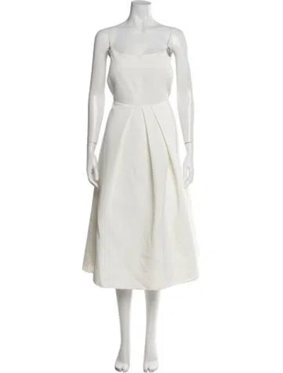 Pre-owned Sachin & Babi Square Neckline Midi Length Dress W/ Tags In Neutrals