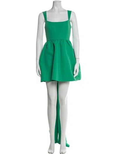 Pre-owned Sachin & Babi Square Neckline Mini Dress In Green