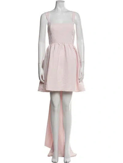 Pre-owned Sachin & Babi Square Neckline Mini Dress In Pink