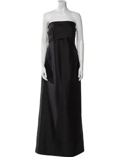 Pre-owned Sachin & Babi Strapless Long Dress In Black