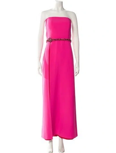 Pre-owned Sachin & Babi Strapless Long Dress In Pink