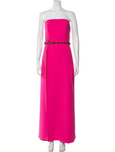 Pre-owned Sachin & Babi Strapless Long Dress In Pink